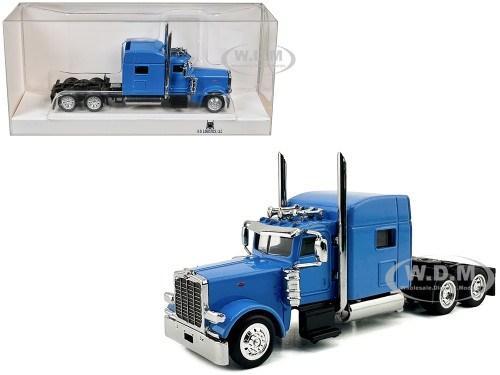 Peterbilt 389 Truck Tractor with Sleeper Cab Baby Blue 1/87 (HO) Plastic Model Car HO Logistics HL-38900