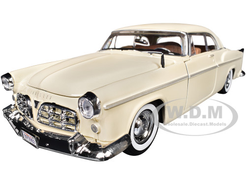 1955 Chrysler C300 Cream Timeless Legends Series 1/24 Diecast Model Car Motormax 73302CRM