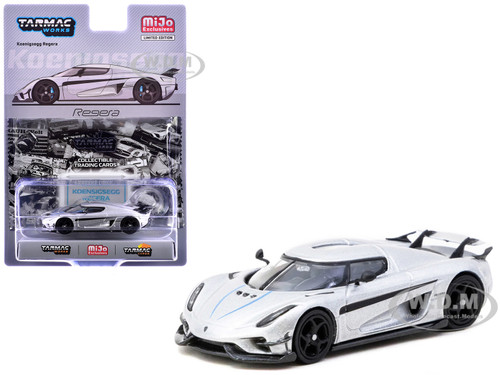 Koenigsegg Regera Silver Metallic with Blue Accents and