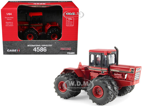 International Harvester 4586 Tractor Dual Wheels Red Prestige Collection Series 1/64 Diecast Model ERTL TOMY 44438