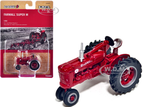 Farmall Super M Narrow Front Tractor Red 1/64 Diecast Model ERTL TOMY 44445