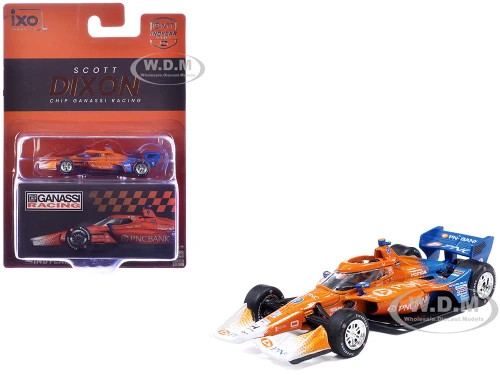 Dallara IndyCar #9 Scott Dixon PNC Bank Chip Ganassi Racing Road Course Configuration NTT IndyCar Series 2026 1/64 Diecast Model Car IXO Models IND64039