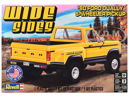 Level 3 Model Kit 1980 Ford F 150 Dually Pickup Truck 1/25 Scale Model Revell 14546