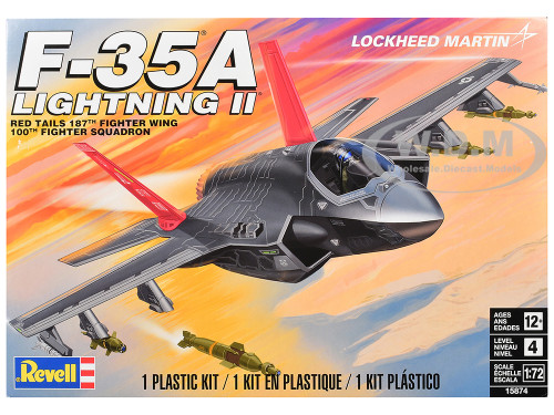 Level 4 Model Kit Lockheed Martin F 35A Lightning II Aircraft 1/72 Scale Model Revell 15874