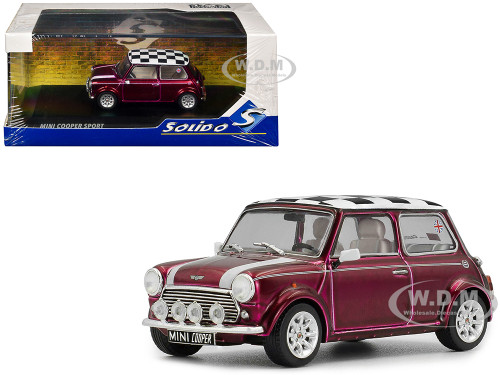 1997 Mini Cooper Sport Purple Metallic with White Stripes and