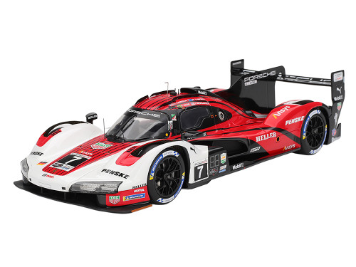 Porsche 963 #7 Dane Cameron Matt Campbell Felipe Nasr Josef Newgarden Porsche Penske Motorsport Winner IMSA 24 Hours of Daytona 2024 1/18 Model Car Top Speed TS0700
