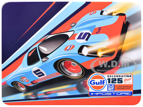 Skill 2 Model Kit Gulf Racing Impostore with Collector Tin 1/25 Scale Model MPC MPC1043