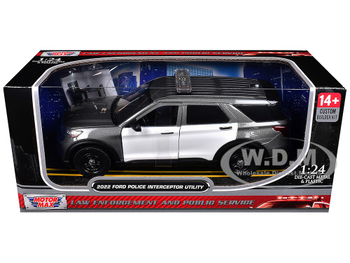 2022 Ford Police Interceptor Utility Gray Metallic with White