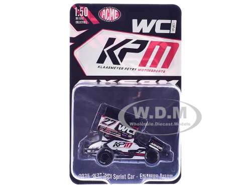 Winged Sprint Car #27 Emerson Axsom WCI KPM White 2026 1/50 Diecast Model Car ACME A5026011