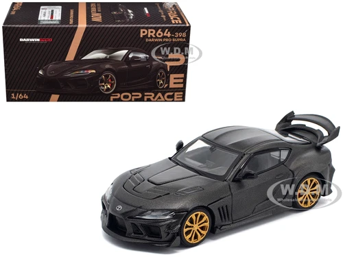 Toyota DarwinPro 66G WBK Supra A90 Full Carbon 1/64 Diecast Model Car Pop Race PR640398