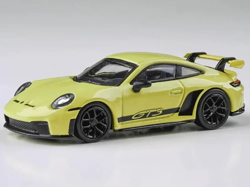2025 Porsche 911 GT3 992 2 Cartagena Yellow with Black Stripes 1/64 Diecast Model Car Paragon Models PA-55877
