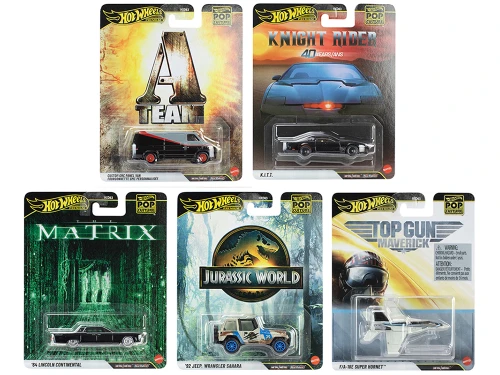 Pop Culture 2027 5 piece Set U Premium Series Diecast Model Cars Hot Wheels HXD63-956U