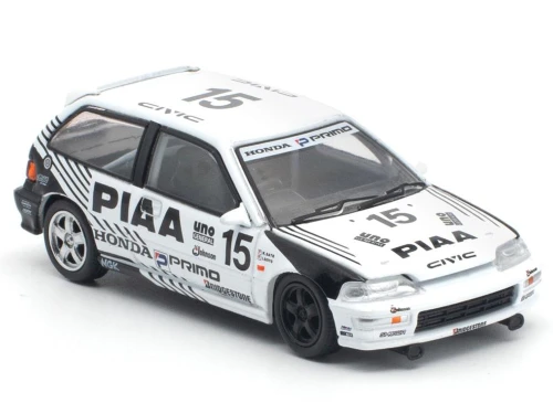 Honda EF9 RHD Right Hand Drive #15 Hisatoyo Goto Koji Sato InterTec Japanese Touring Car Championship 1991 1/64 Diecast Model Car Pop Race PR640553