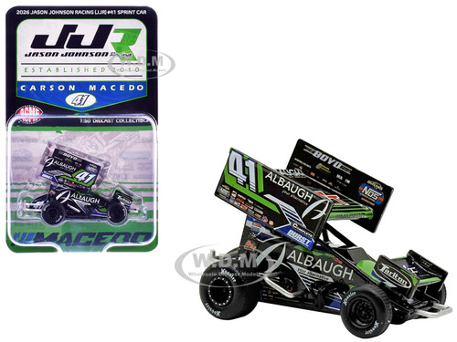 Winged Sprint Car #41 Carson Macedo Albaugh Jason Johnson Racing 2026 1/50 Diecast Model Car ACME A5026005