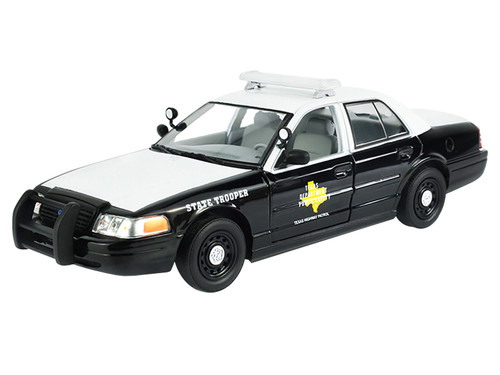 2003 Ford Crown Victoria Black and White Texas Highway Patrol Hot Pursuit Series 11 1/24 Diecast Model Car Greenlight 1131001