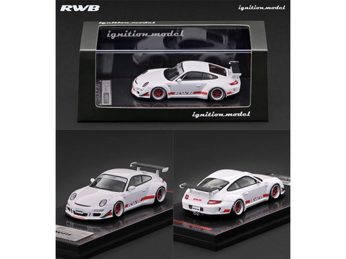 RWB Rauh Welt Begriff 997 GT3 White Limited Edition 1/64 Diecast Model Car Ignition Model IG4099