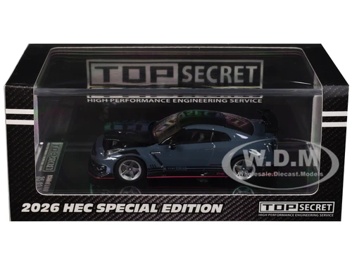 Nissan Top Secret Skyline GT R BNR34 RHD Right Hand Drive Gold Metallic with Carbon Hood Hobby Expo China 2026 1/64 Diecast Model Car BM Creations 64B0500