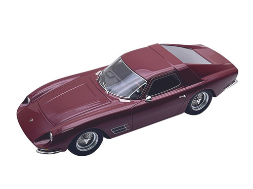 Lamborghini 400 GT Monza Rosso Mugello with Display Case Limited Edition 1/18 Model Car Tecnomodel TM18-358B
