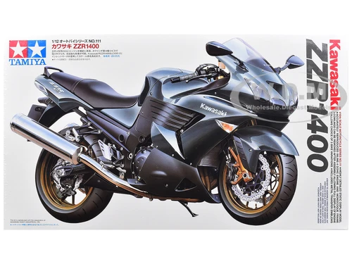 Model Kit Kawasaki ZZR 1400 Motorcycle 1/12 Scale Model Tamiya TAM-14111