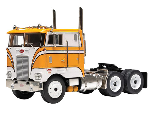 1979 Peterbilt 352 Pacemaker Truck Tractor Orange with White Graphics 1/43 Diecast Model IXO Models TR247
