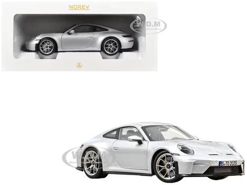2025 Porsche 911 GT3 Touring GT Silver Metallic 1/18 Diecast Model Car Norev 187002