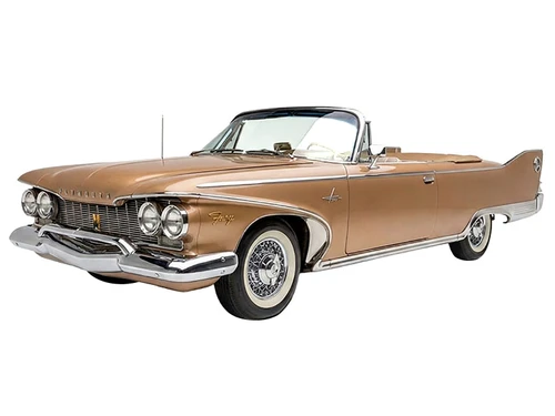 1960 Plymouth Fury Open Convertible Caramel Metallic 1/18 Diecast Model Car Sun Star SS-5405