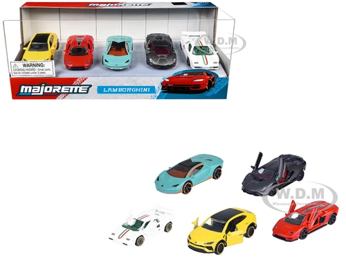 Lamborghini 2026 5 Piece Set 1/64 Diecast Model Cars Majorette 8502105001JA1