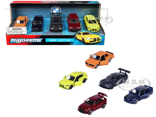 BMW Edition 5 Piece Set 1/64 Diecast Model Cars Majorette 8502105005JA1