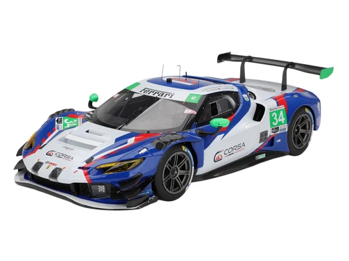 Ferrari 296 GT3 #34 Giacomo Altoe Manny Franco Cedric Sbirrazzuoli Daniel Serra Conquest Racing IMSA 24 Hours of Daytona 2025 Competition Series 1/18 Model Car BBR CS18020