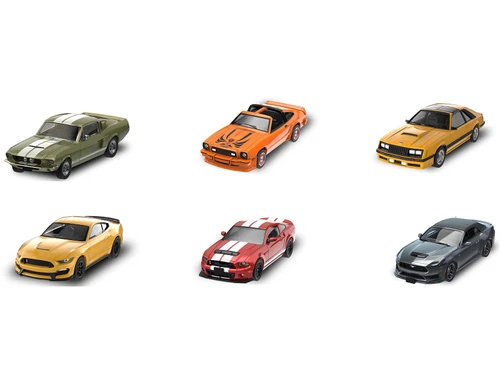 The Mustang Stampede Series 2 Set of 6 pieces 1/64 Diecast Model Cars Greenlight 125402SET