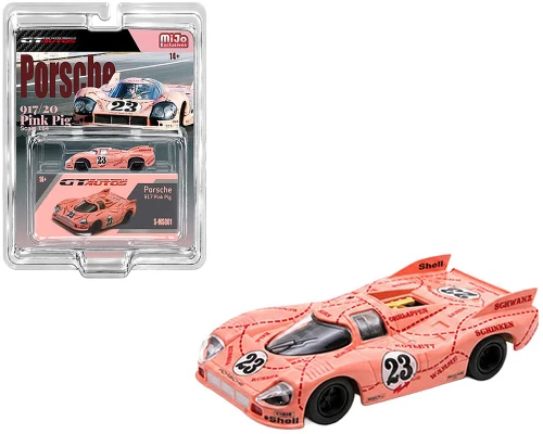 Porsche 917 20 #23 Pink Pig 24 Hours of Le Mans 1971 Limited Edition 1/64 Diecast Model Car GT Autos 64001MB-PK-B