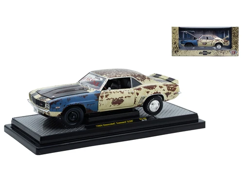 1969 Chevrolet Camaro Z/28 Cream Rusted Limited Edition to 4850 pieces Worldwide 1/24 Diecast Model Car M2 Machines 40300-146B