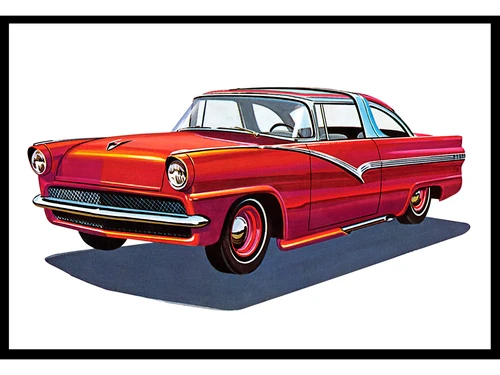 Skill 2 Model Kit 1956 Ford Hardtop Haulin Vicky 1/25 Scale Model AMT AMT1624