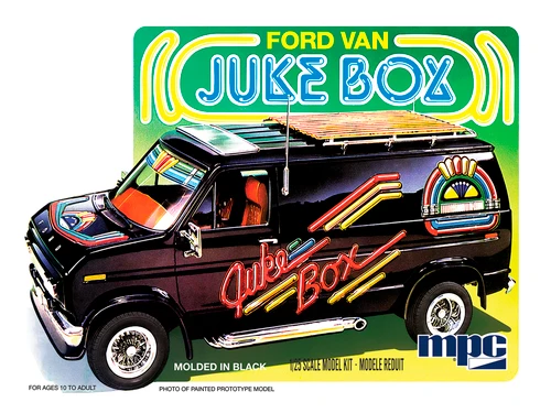 Skill 2 Model Kit 1981 Ford Van Juke Box 1/25 Scale Model MPC MPC1051