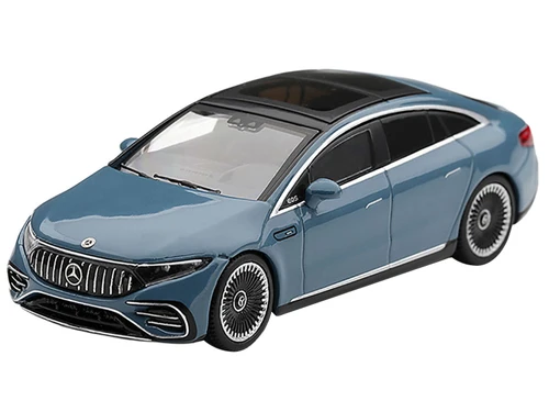 Mercedes AMG EQS 53 Blue Limited Edition 1/64 Diecast Model Car Mini GT MGT01418