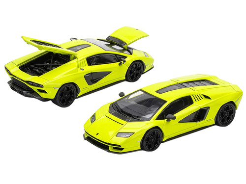 Lamborghini Countach LPI 800 4 Verde Themis 1/64 Diecast Model Car Pop Race PR640634