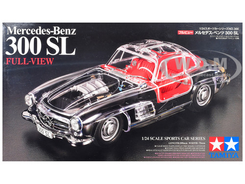 Model Kit Mercedes Benz 300SL Full View 1/24 Scale Model Tamiya TAM-24366