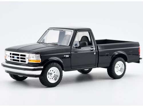 1993 Ford F 150 XLT Pickup Truck Black Timeless Legends Series 1/24 Diecast Model Car Motormax 79397BK