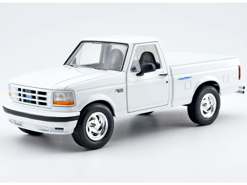 1993 Ford F 150 SVT Lightning Pickup Truck White Maxx Design Series 1/24 Diecast Model Car Motormax 79398W