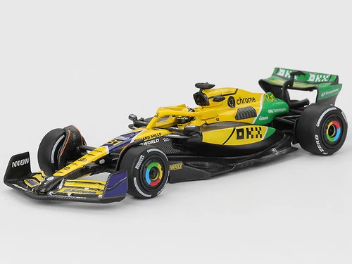 McLaren MCL38 #81 Oscar Piastri 2nd Place Formula One F1 Monaco GP 2024 Limited Edition 1/64 Diecast Model Car Mini GT MGT01165