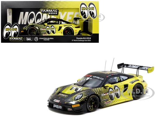 Porsche 911 GT3 R 992 #13 Sun Jingzu Adderly Fong Phantom Global Racing Mooneyes GT World Challenge Asia Fuji Speedway 2025 Hobby18 Series 1/64 Diecast Model Car Tarmac Works T18-008-25FUJ13