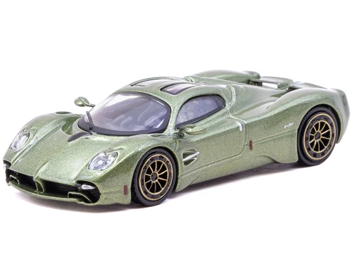 Pagani Utopia Green Metallic Global64 Series 1/64 Diecast Model Tarmac Works T64G-TL055-GR
