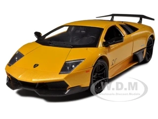 Lamborghini Murcielago LP 670 4 SV Yellow 1/24 Diecast Model Car Motormax 73350