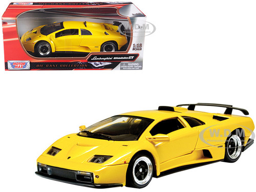 Lamborghini Diablo GT Yellow 1/18 Diecast Model Car Motormax 73168