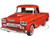 1958 Chevrolet Apache Fleetside Pickup Orange 1/24 Diecast Car Model Motormax 79311