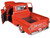 1958 Chevrolet Apache Fleetside Pickup Orange 1/24 Diecast Car Model Motormax 79311