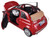 Fiat 500 Nuova Cabrio Red 1/24 Diecast Model Car Motormax 73374