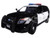 2015 Ford Interceptor Unmarked Police Car Black/White 1/24 Diecast Model Car Motormax 76958