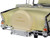 1957 Chevrolet Bel Air Convertible Cream 1/18 Diecast Model Car Road Signature 92108