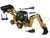 CAT Caterpillar 420E Center Pivot Backhoe Loader with Working Tools with Operator Core Classics Series 1/50 Diecast Model Diecast Masters 85143 C